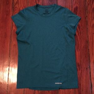 Patagonia Teal Quick-Dry T-Shirt - Sz Med